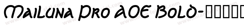 Mailuna Pro AOE Bold字体转换